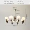 Lustre de Sala de Estar Estilo Meio do Século em Madeira Maciça Cor Nogueira Retro Americano Modelo de Quarto Lustre de Ferro Criativo para Proteção dos Olhos