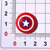 Máscara Escudo de Dibujos Animados Marvel Superman Spider-Man Accesorios de Resina Pegamento en Crema DIY Funda para Teléfono Caja de Papelería Pegatinas