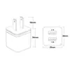 Carregador de celular com borda dourada eletroplateada, porta USB dupla, 2.1A, borda colorida, adaptador de energia com cabeça de carregamento USB dupla, atacado