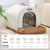 Jaula para Mascotas para Primavera y Verano con Aire Acondicionado Refrigerante, Casa Semi-Cerrada para Gatos, Cama Fresca para Perros Pequeños y Medianos como Teddy y Bichón