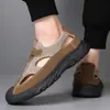 Zapatos con Agujeros de Malla Verano Huecos Zapatos de Hombre Superficie de Malla Tejida Voladora Transpirables Zapatos Casuales Nueva Moda Zapatos a la Moda Suela Suave Ligeros