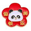 Producto Nuevo Original Texto Positivo Broche de Panda Dibujo Animado Lindo Hebilla Decorativa para Ropa Bolso Escolar Insignia Pequeña de Animales de Aleación