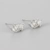 Pendientes Creativos de Estilo Coreano Transfronterizos para Mujer Pequeños y Exquisitos Diseño Versátil Corona Diamante Brillante Sentido Avanzado Accesorios para Orejas de Lujo Ligero