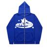Suéter de Cremallera de Cara Completa para Hombre 4tune de Moda Transfronterizo 2025 Suéter Retro Y2K Europeo y Americano Chaqueta Casual para Hombre
