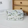 Bolsa de Cosméticos Jacquard Retro de Nicho para Mujer, Bolsa de Gran Capacidad para Cuidado de la Piel y Artículos de Tocador, Bolsa Interior Portátil para Viaje