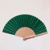 Abanico Listo para Usar al por Mayor Gama Alta Log Retro Artesanal Abanico de Verano Ecológico Madera de Loto Hueso Abanico en Blanco