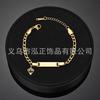 Comercio Exterior Transfronterizo Pulsera Infantil de Acero Inoxidable DIY Grabado Personalizado Pulsera Larga de Barra con Colgante de Corona para Niños