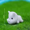 Terrario de musgo, animal rinoceronte miniatura creativo, decoración de paisajismo DIY para jardinería, adorno de escritorio