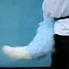 Orelha de besta de pelúcia grande feita à mão cauda de besta acessórios de joias para cosplay cauda de raposa Cauda de Lobo acessórios de cauda de gato