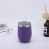 Taza creativa de color sólido estilo ins de acero inoxidable 304 forma de cáscara de huevo 12 oz copa de vino taza de vacío portátil para exteriores taza portátil portátil