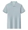 Camisa Publicitária 220g Algodão Stretch Gola Lapela Casual de Negócios Uniforme de Trabalho Masculino com Logo Impresso Camisa Polo de Manga Curta