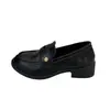 Mocassins retrô marrons estilo francês para mulheres, nova coleção outono/inverno 2026, sapatos slip-on estilo britânico com salto grosso, adequados para JK (Garota escolar japonesa) estilo
