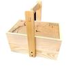 Caja de Embalaje de Madera Festival del Bote del Dragón Tamales Caja de Pastel de Luna Caja Vacía Maleta Caja para Pasteles de Doble Capa Dividida Caja de Regalo de Madera Maciza