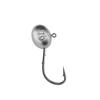 Anzol de Pesca com Micro Isca Anzol Plano Dupla Ardosa Anti-Enrosco no Fundo Cabeça de Chumbo Anzol para Minhoca Artificial Macia para Robalo e Crappie