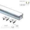 Barra de luz LED dura Tira de luz suave Tira de luz LED acessórios Kit de carcaça para luz de armário Slot de alumínio em forma de U Luz suspensa