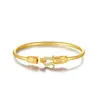 Pulseira de Fivela de Ferradura para Casais, Pulseira com Pedras de Diamante de Estilo Igual com Design Aberto Estilo Chinês Prata de Lei S925 Fornecimento da Fábrica