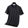 Camiseta de Malha Ice de Verão Masculina Esportiva Fresca de Malha Fina com Manga Curta Top Solto com Manga Curta para Usar por Cima