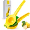 Espremedor de limão manual em liga de alumínio 2 em 1 ferramenta doméstica multifuncional espremedor de frutas espremedor de limão
