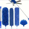 Plumero Multifuncional Retráctil Extensible Flexible de Plumas de Pollo Limpieza de Techos Quita Polvo Hogareño Adsorción Electrostática Eliminación de Polvo Plumero