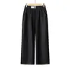 Calça Jeans Macia de Seda Gelada Primavera/Verão da Mamãe, Calça Reta Elástica de Cintura Alta, Calça Casual Fina Versátil para Mulheres de Meia-Idade e Idosas