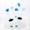 Decoración de enchufe de alambre para pastel de cumpleaños estrella corazón globo cerdo bandera de enchufe decoración creativa