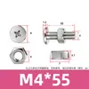 Tornillo y Tuerca Combinación de Dos Piezas para Máquina de Mascarillas y Luminarias, Acero Inoxidable 304 Tornillo y Tuerca