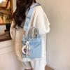 Lindo Bolso de Tela de Nailon para Mujer 2025 Nueva Moda Corea del Sur Bolso Tote Pequeño Versátil Bolso Bandolera de Hombro