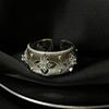 Anillo de plata S925 con diseño de orejas de trigo, único, ligero, de lujo, estilo antiguo, con forma de comida, anillo de cola de pareja de moda exquisita para mujer.