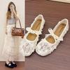 Zapatos Planos Tallas Grandes para Mujer 36 a 42, Suelas Ensanchadas para Mujer, Nuevos Zapatos Mary Jane sin Cordones de Otoño, Sandalias de Verano