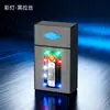 Estojo de Cigarros de Fio de Tungstênio de Grande Capacidade com Luzes Coloridas, Carregamento USB, Acendedor Integrado de Fio de Tungstênio, Capacidade para 20 Cigarros, Publicidade com Logo a Laser