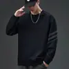 Sudadera de peso pesado 300g, cuello redondo, nuevo producto de otoño, corte holgado, engrosada, jersey de manga larga, prenda básica casual y versátil