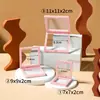 Caja colgante de película de PE de color de moda, película transparente, a prueba de polvo, para exhibir y empaquetar monedas, joyas y otros coleccionables