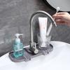 Nueva Almohadilla Universal para Drenaje de Grifo de Cocina y Baño, Escurridor de Fregadero de Doble Orificio, Antisalpicaduras y Antiacumulación de Agua