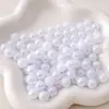 Acrílico Cor Sólida Transparente Cor AB Contas Redondas Misturadas Contas Soltas Pulseira Colar Artesanal DIY Acessórios de Joias com Contas