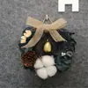 Kit de Manualidades Navideñas Estilo Rústico Americano, incluye materiales para hacer coronas, adecuado para jardines de infancia, floristerías y decoraciones de puertas interiores