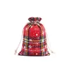 Bolsa de algodão xadrez