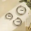 Pendientes de Aguja Recta Semicircular de Aleación de Titanio Hensen G23 8-12mm Joyería Versátil para Piercing Nueva Moda Europea y Americana