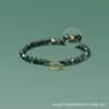Pulseira Elegante de Ágata Verde Aquática Amazon, Joia Comemorativa do Zodíaco Estilo Minimalista de Nicho, Pulseira de Presente para Namorada