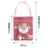 Bolsa de Regalo Navideña Rosa Bolsa de Regalo Navideña con Lentejuelas Bolsa de Manzana para Nochebuena Bolsa de Dulces para Niños Mayoreo