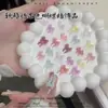 Lazo Tallado Suave Color Caramelo Relieve Tridimensional Joyería para Uñas Arte de Uñas Rosa Macarrón Lazo de Cinta Joyería de Diamantes DIY