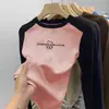 Camiseta Interior Térmica de Forro Polar para Niñas, Manga Larga Raglán, Cálida para Otoño Invierno, Casual, Tallas Mediana y Grande para Niños, Cuello Redondo, Camiseta Superior Cepillada
