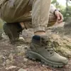 Zapatos de Senderismo para Exteriores de Nuevo Tamaño Transfronterizos Botas Tácticas de Entrenamiento de Campo Calzado de Escalada Resistente al Desgaste para Hombres Moda
