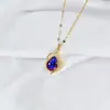 Collar de Gota de Agua de Moda para Mujer Estilo Ins Cadena de Clavícula Simple Elegante de Gama Alta Producto Único Acero de Titanio Venta Directa de Fábrica