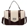 Bolso cuadrado pequeño casual y simple 2026 nuevo color de moda bloques de color gran capacidad bandolera para el hombro bolso de mano para mujer