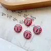 Floco de neve de vidro tcheco doméstico vintage girassol árvore de Natal folhas feitas à mão azul traçado pulseira DIY material acessórios