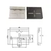 Mingtong Estándar 35mm Carril DIN Hebilla Interruptor Montaje Clip Hebilla Carril DIN Aleación de Aluminio Accesorios de Carril
