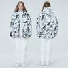 Novo traje de esqui masculino e feminino, conjunto de calças de snowboard duplas, estilo coreano, quente e espesso