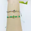 Amazon Venta Caliente Transfronteriza Pulsera de Aleación Multicolor Delfín Aceite con Cuentas de Cristal Pulsera de Amistad Dibujos Animados Niño Niña