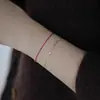 Pulsera de estilo japonés S925 con diamantes incrustados en oro de 14 quilates para mujer, tres pequeños amores, cadena sencilla, ligera, de lujo, versátil y lisa.