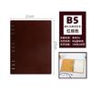 Cuaderno de Hojas Sueltas para Negocios Personalizado Diario Simple Desmontable Cuero que Cambia de Color Bloc de Notas B5A5A6 con Logo Impreso